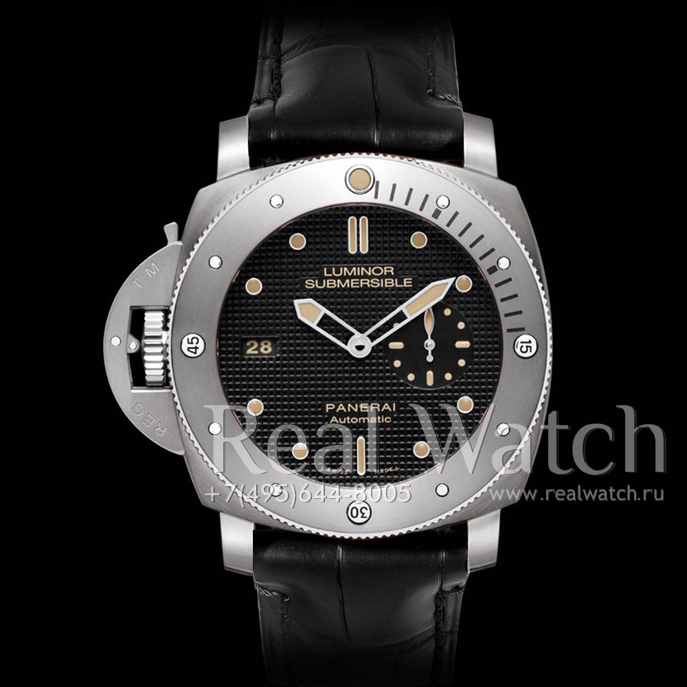 Officine Panerai Luminor Submersible 1950 Left Handed 3 Days Automatic Titanio PAM00569 RW 10091 Vip Replica.ru