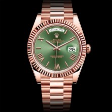 Rolex Day-Date 40 mm Rose Gold Olive Green Dial (Арт. RW-9166)